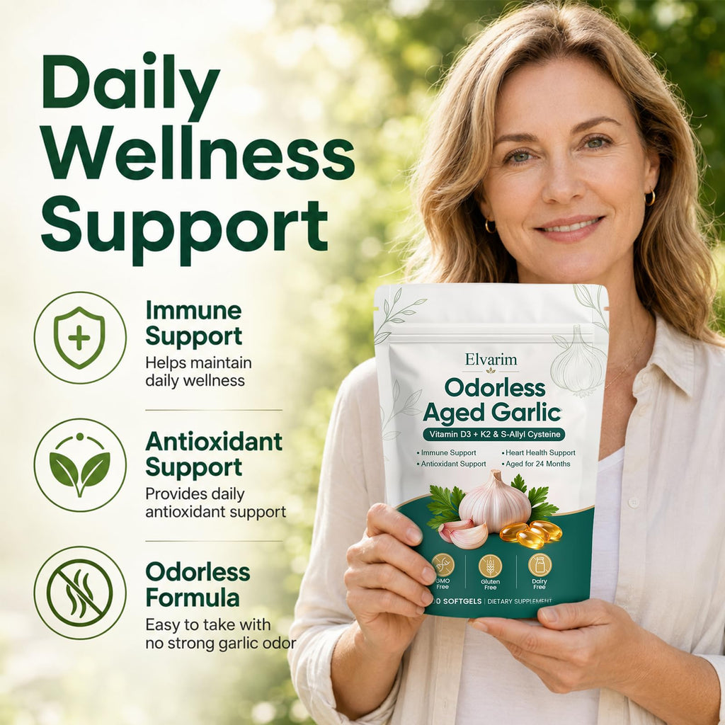 Odorless Garlic Capsules 7500mg 300 Softgels X26513