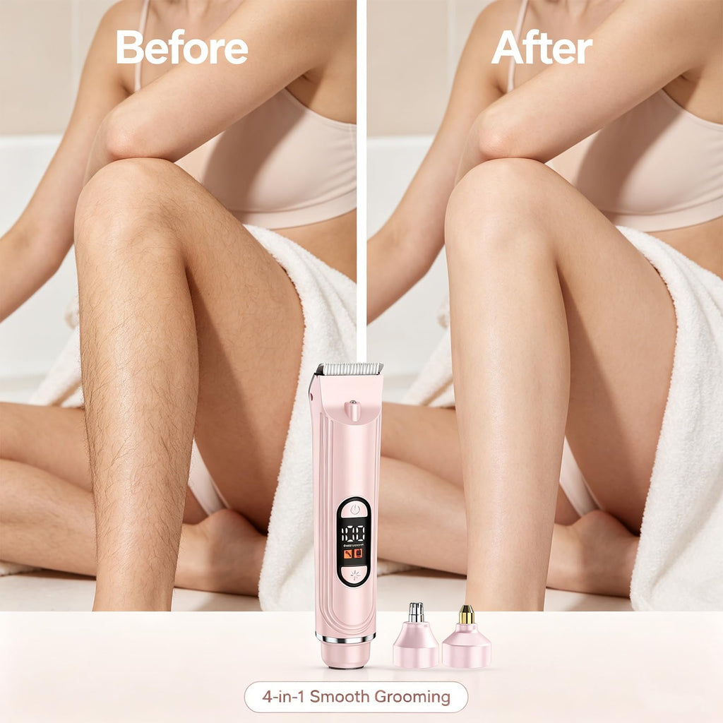 Waterproof Rechargeable Electric Razor with 2 Heads E121507