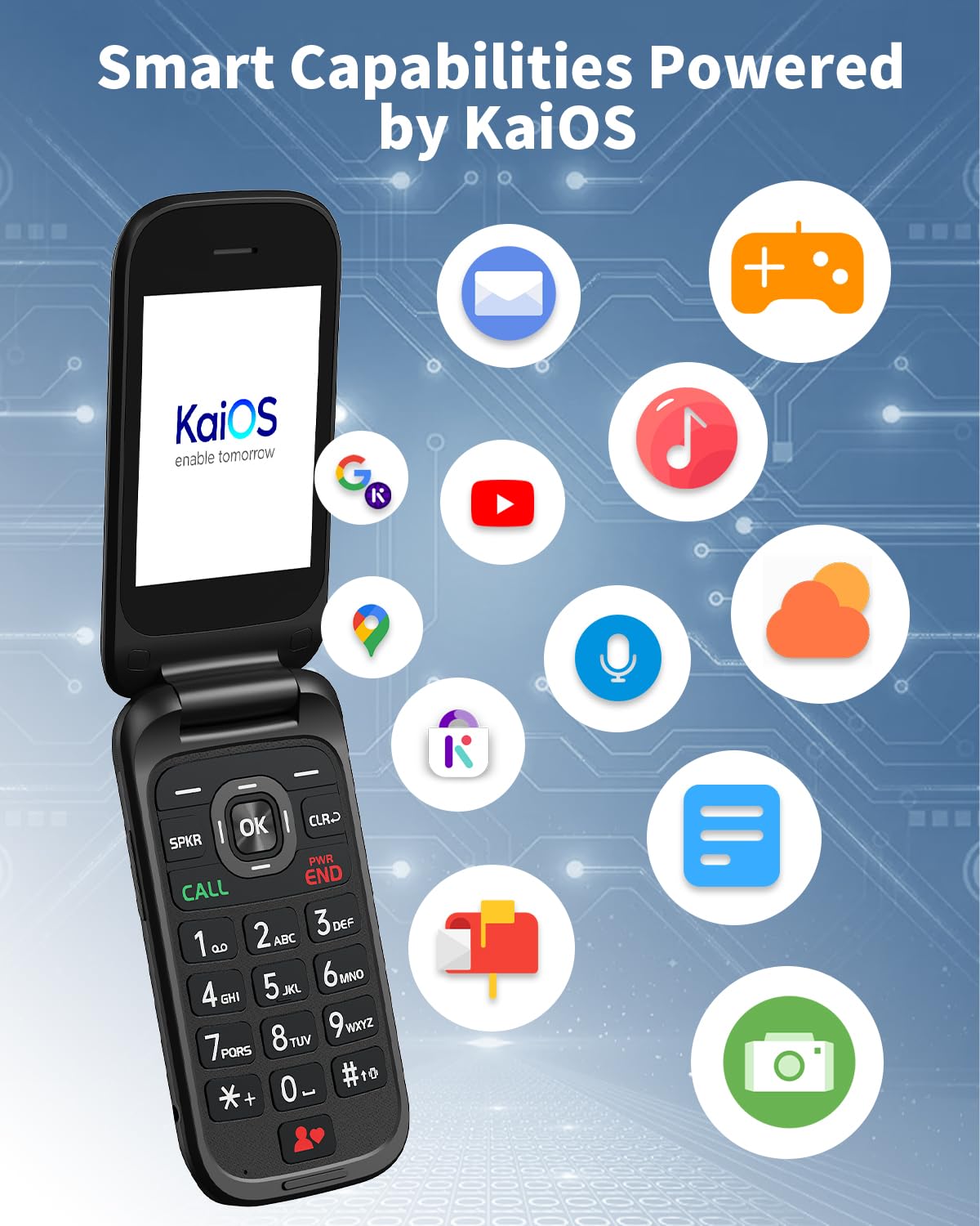 2.8" Dual Screen 4G LTE Flip Phone T198363
