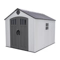 8x10 Ft Gray Resin Outdoor Storage Shed R2428
