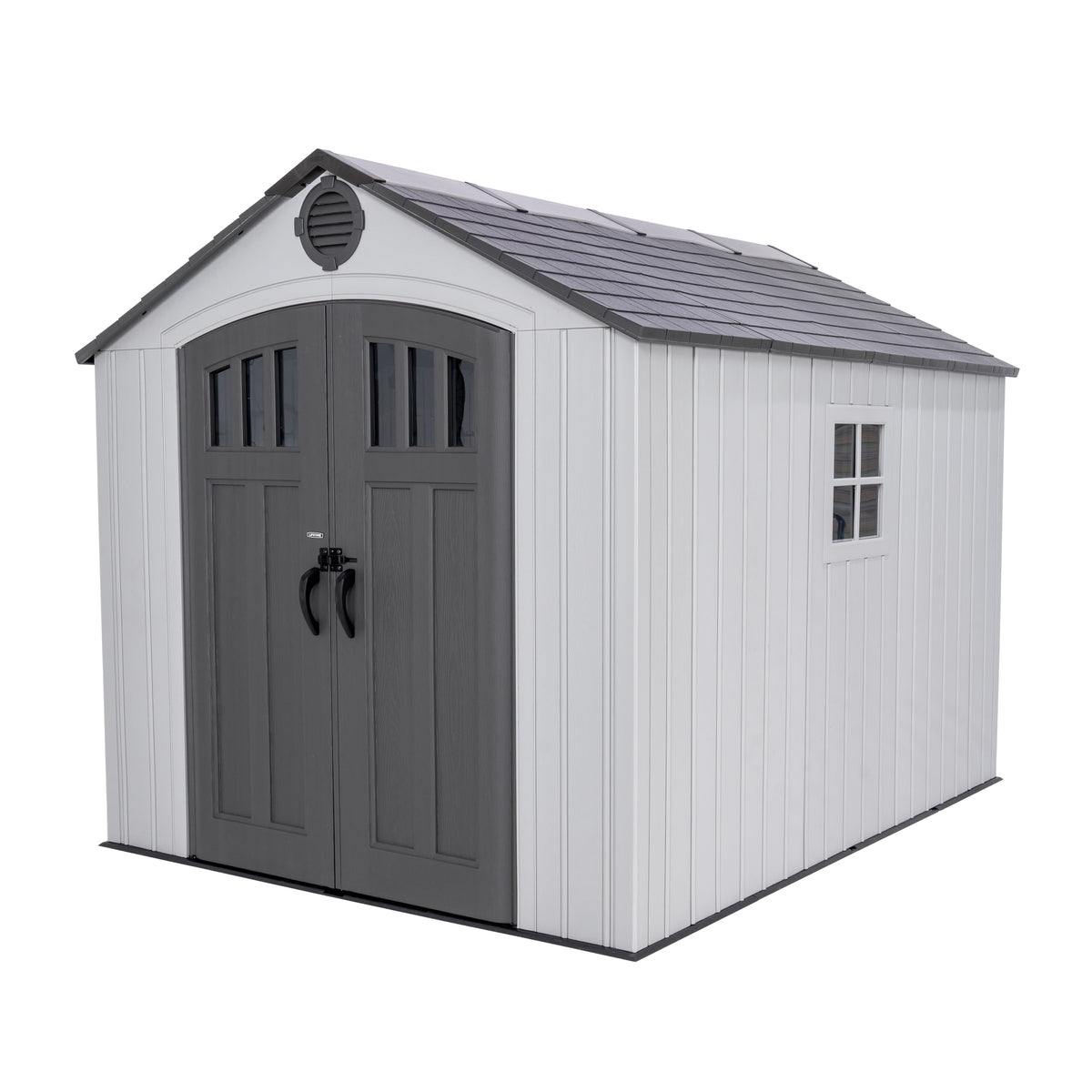 8x10 Ft Gray Resin Outdoor Storage Shed R2428