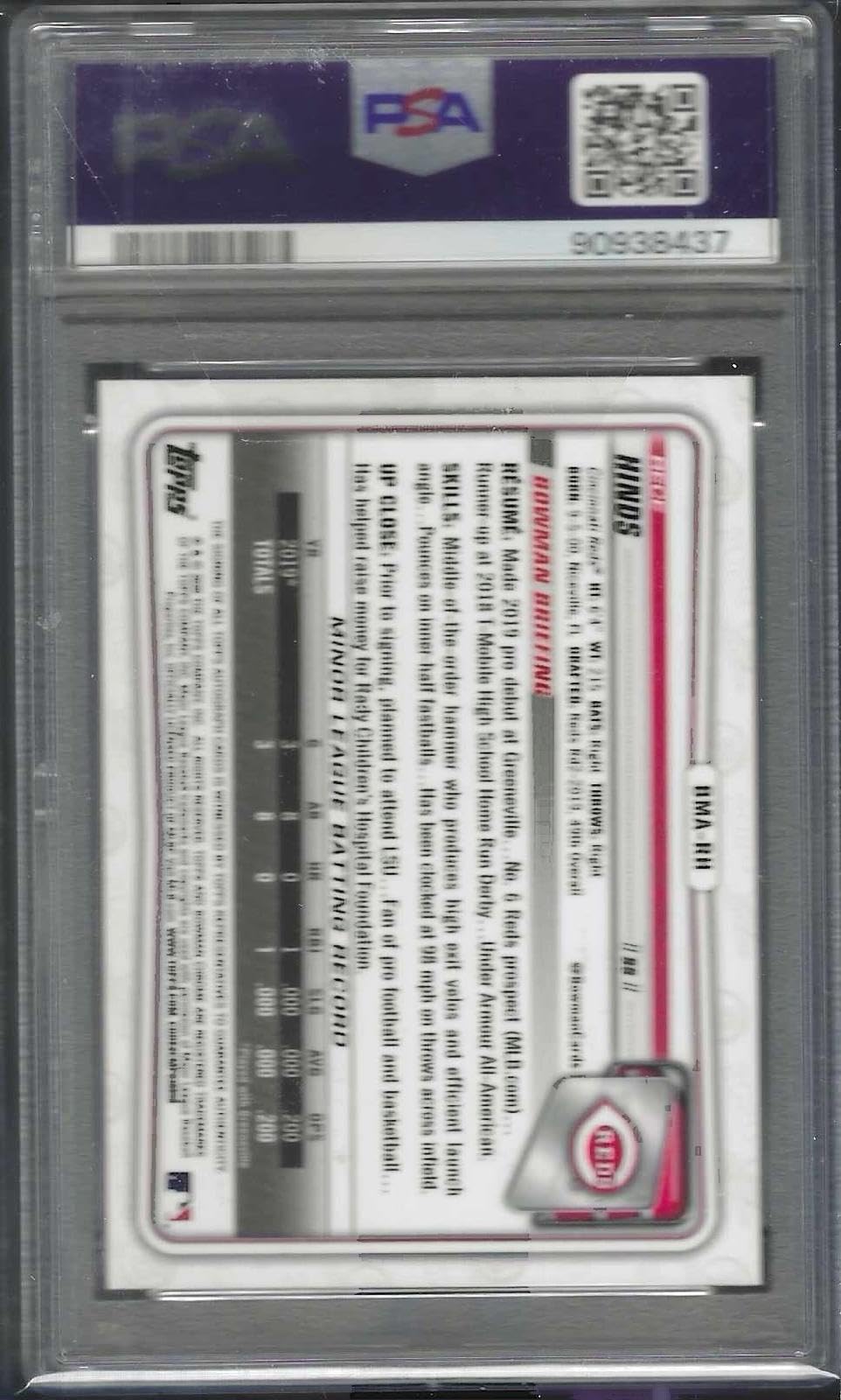 Baseball Slabbed Autographed Cards Y89975