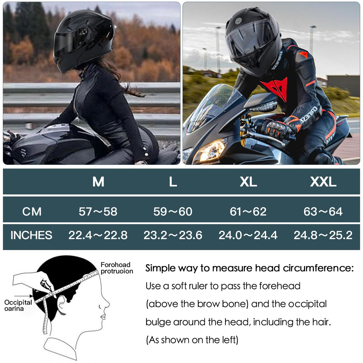 DOT Approved Bluetooth Modular Motorcycle Helmet I873856