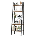 5-Tier Ladder Bookshelf with Metal Frame P934396