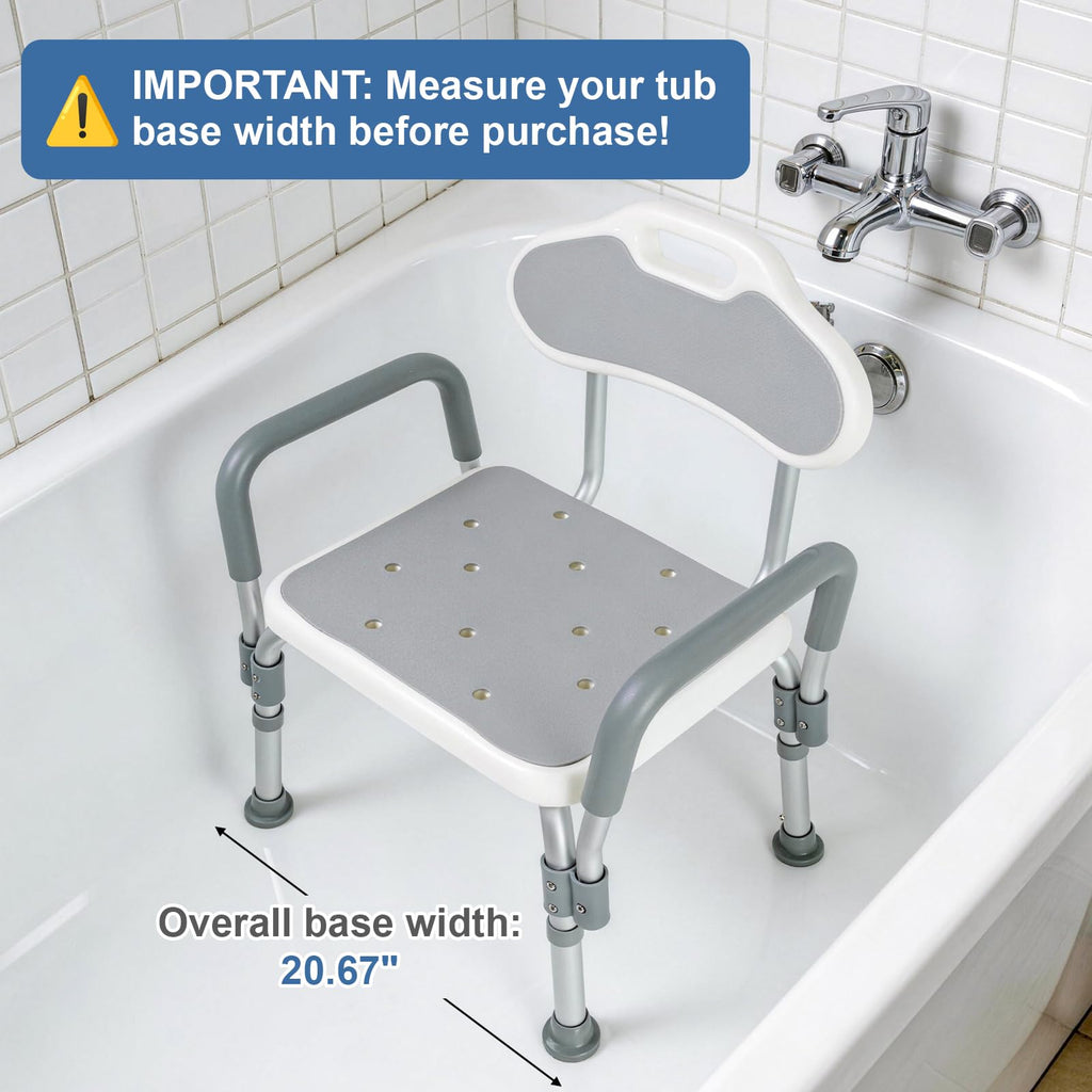 Shower Chair with Padded Armrests and Back K140