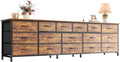 77.6" 16 Drawer Fabric Dresser A8157
