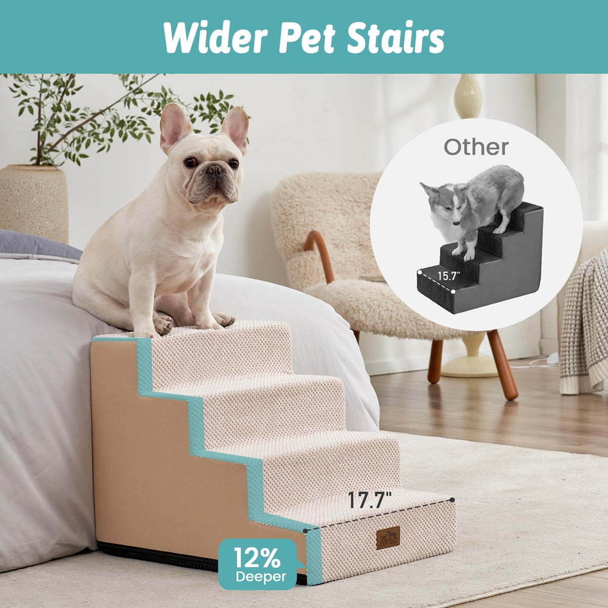 4 Step Pet Stairs J5094
