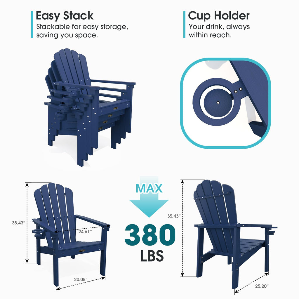 Stackable Adirondack Chair Set of 4 N59245