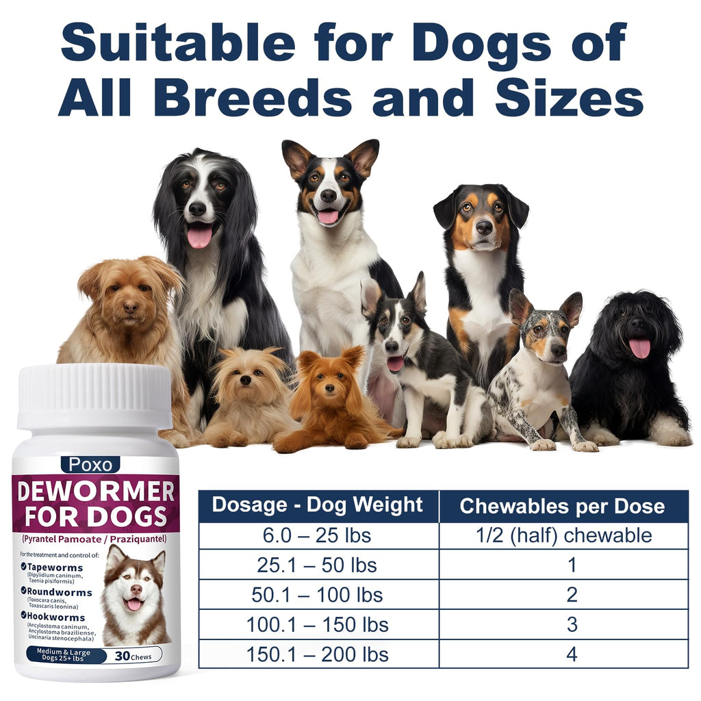7-Way Dewormer for Dogs, 30 Tablets O15957
