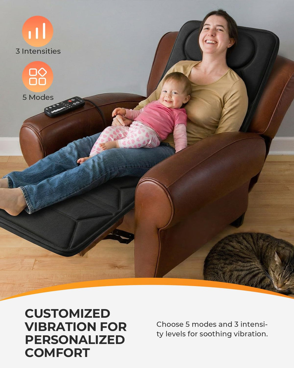Full Body Massage Mat with Heat and Vibration H839698