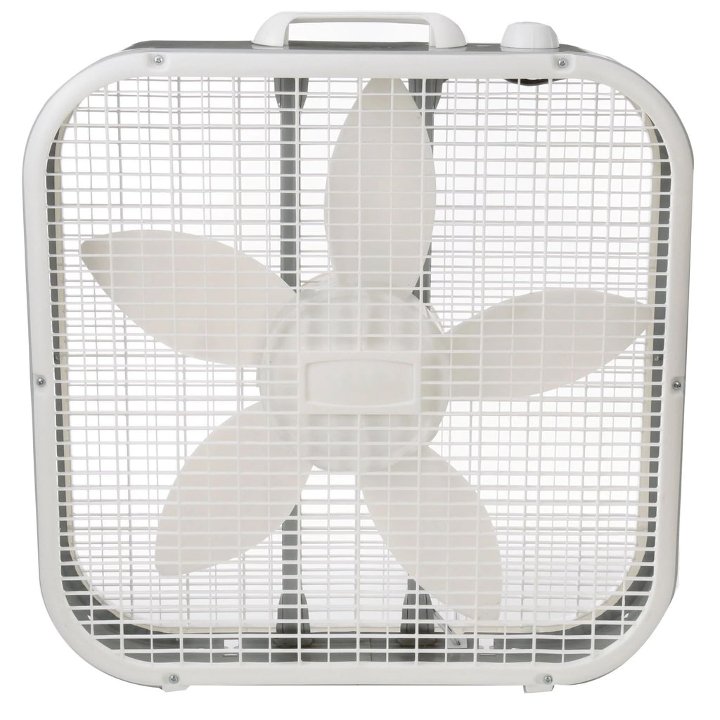 20" Weather Resistant Box Fan, 3-Speeds, White P724632