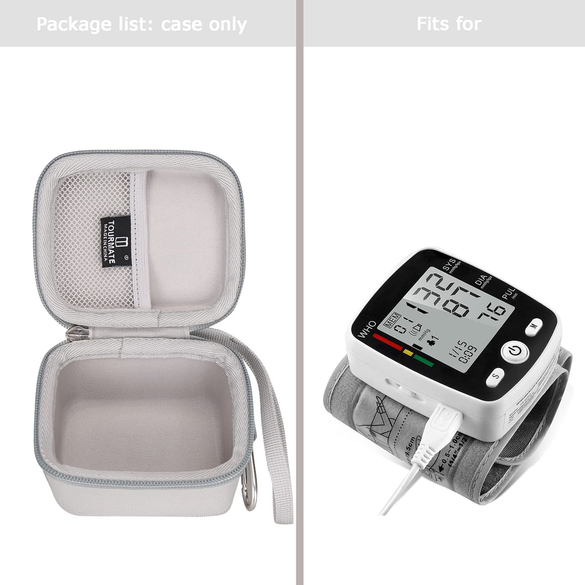 Hard Case for Blood Pressure Monitor Wrist Automatic A1588