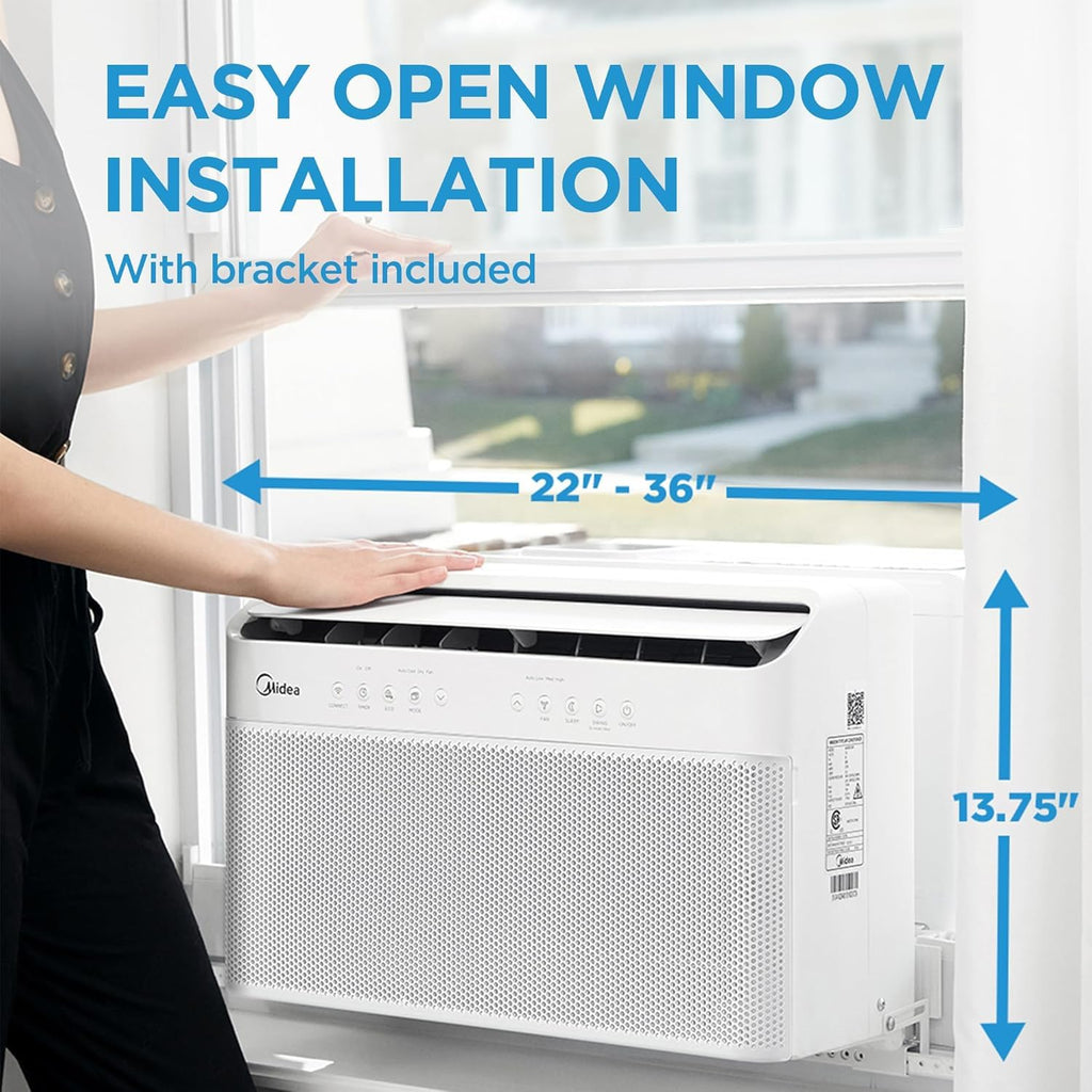 12,000 BTU U-Shaped Smart Inverter Window Air Conditioner Q59872