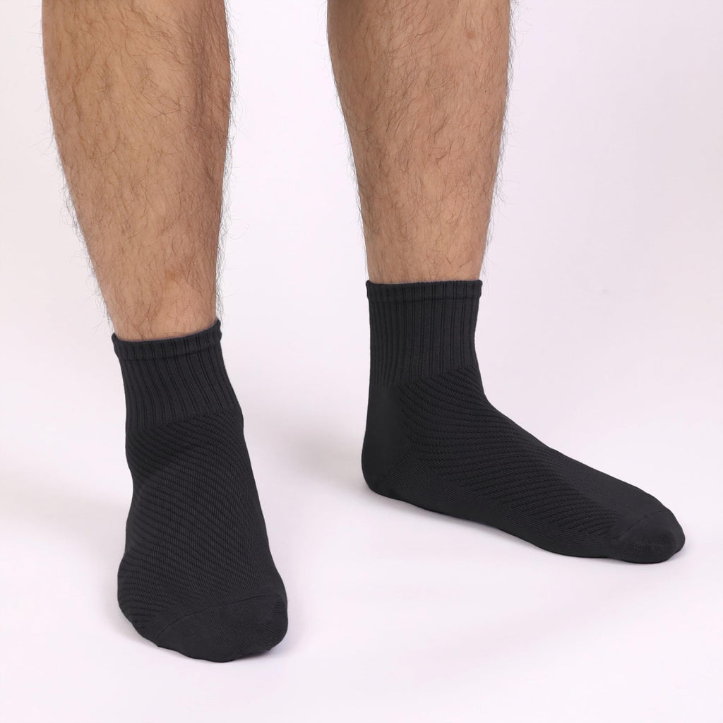 Men’s Bamboo Viscose Above Ankle Thin Breathable Soft Summer Mesh Anti-Odor Casual Dress 5 Pairs Z96227