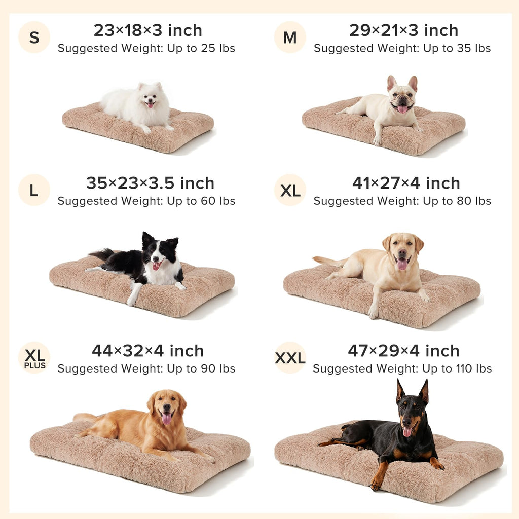 Large Washable Plush Dog Bed Crate Pad X9984