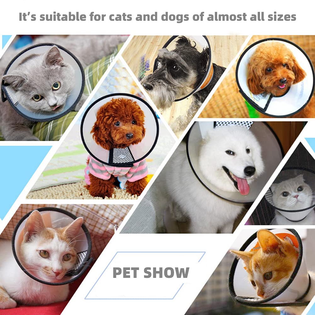 Adjustable Plastic Pet Recovery Collar Cone (S) W527