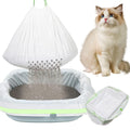 84PCS Sifting Cat Litter Box Liners with Holes, 31 x 18 Inch K343191