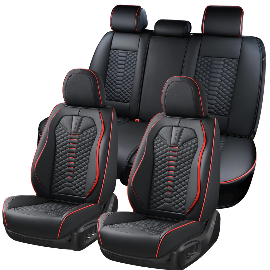 Waterproof Nappa Leather 5 Seats Car Seat Covers X649