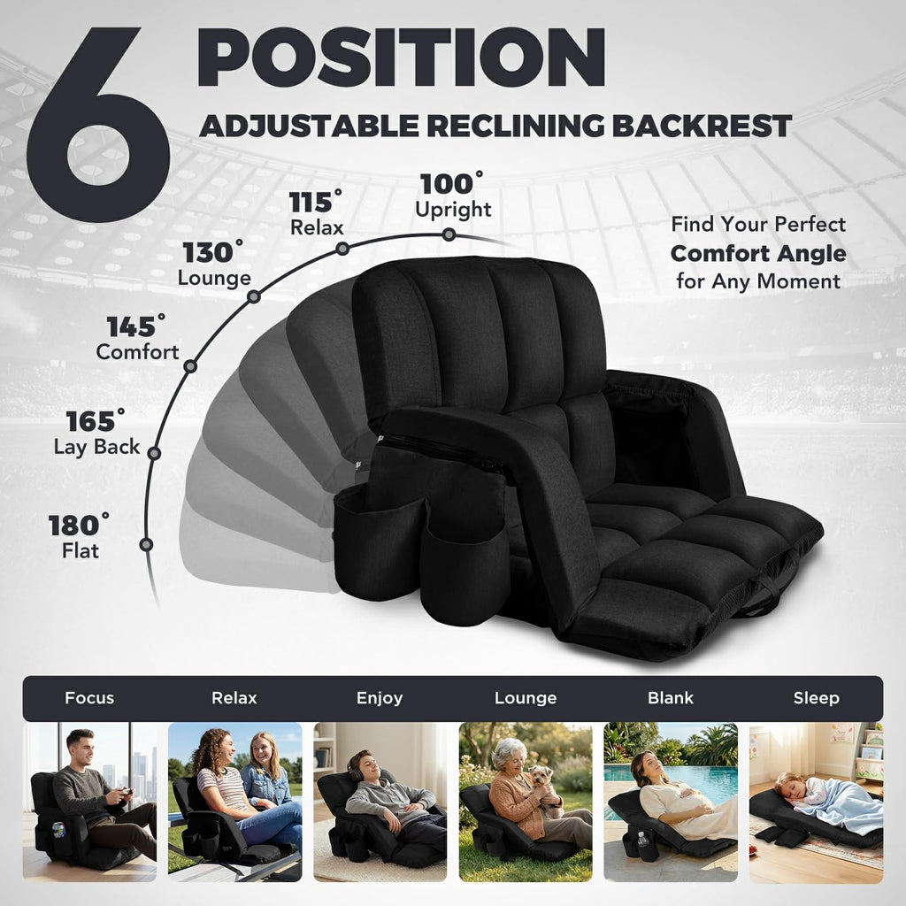 4.7" Padded Bleacher Seats with Back Support P828