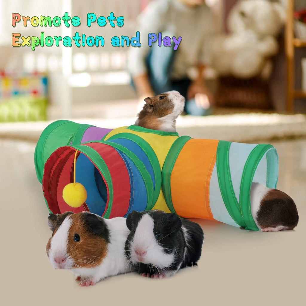 Guinea Pig Tunnels & Tubes Collapsible Small Animal Hideout Z396