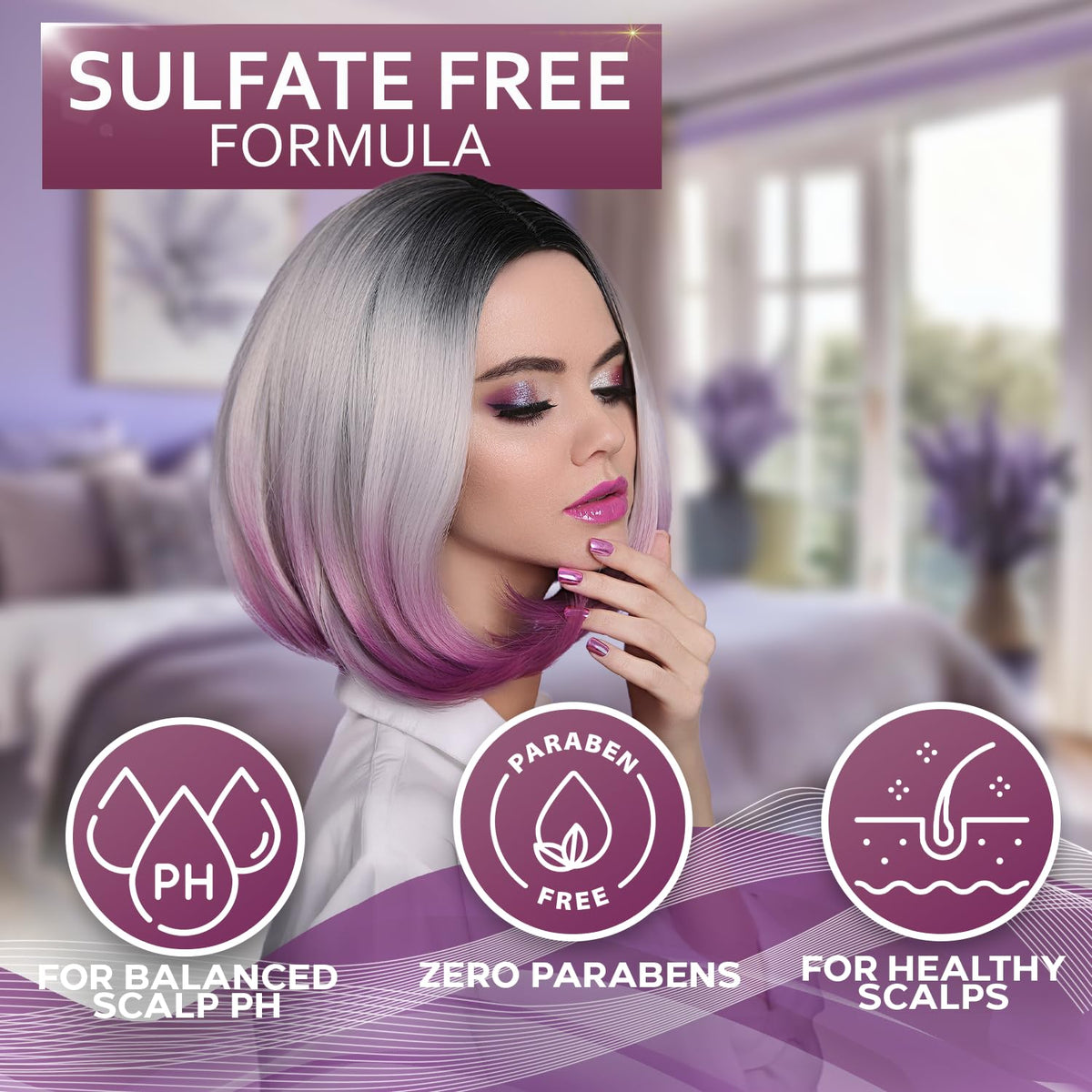 Color Safe Shampoo and Conditioner Set Sulfate Paraben Free L463336