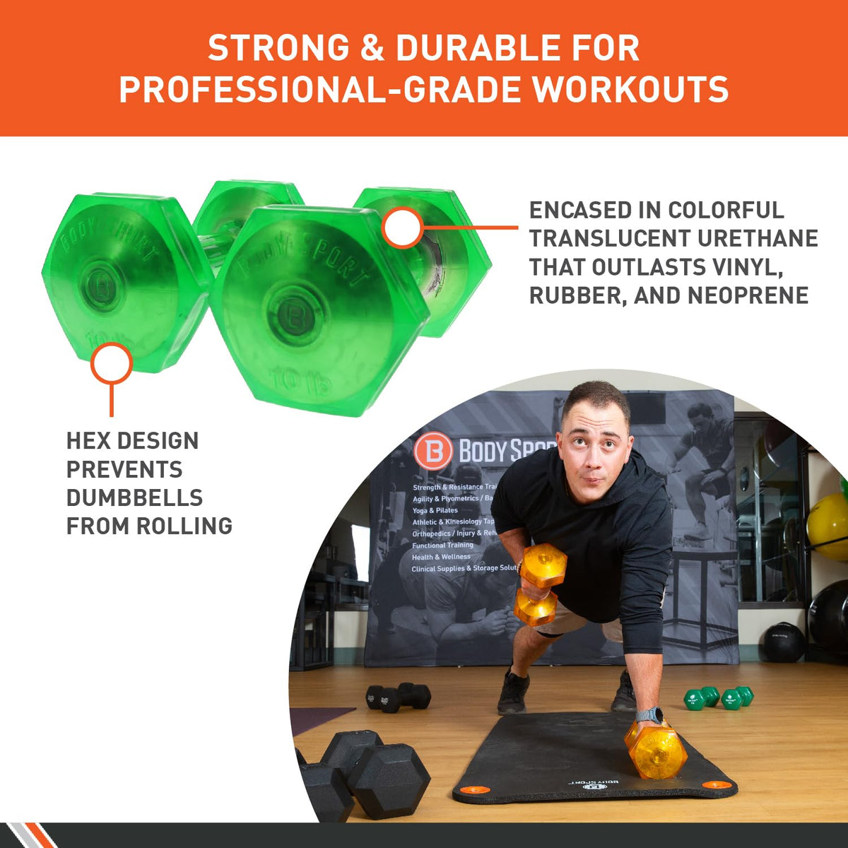 Urethane Aerobic Dumbbells Pair M84391