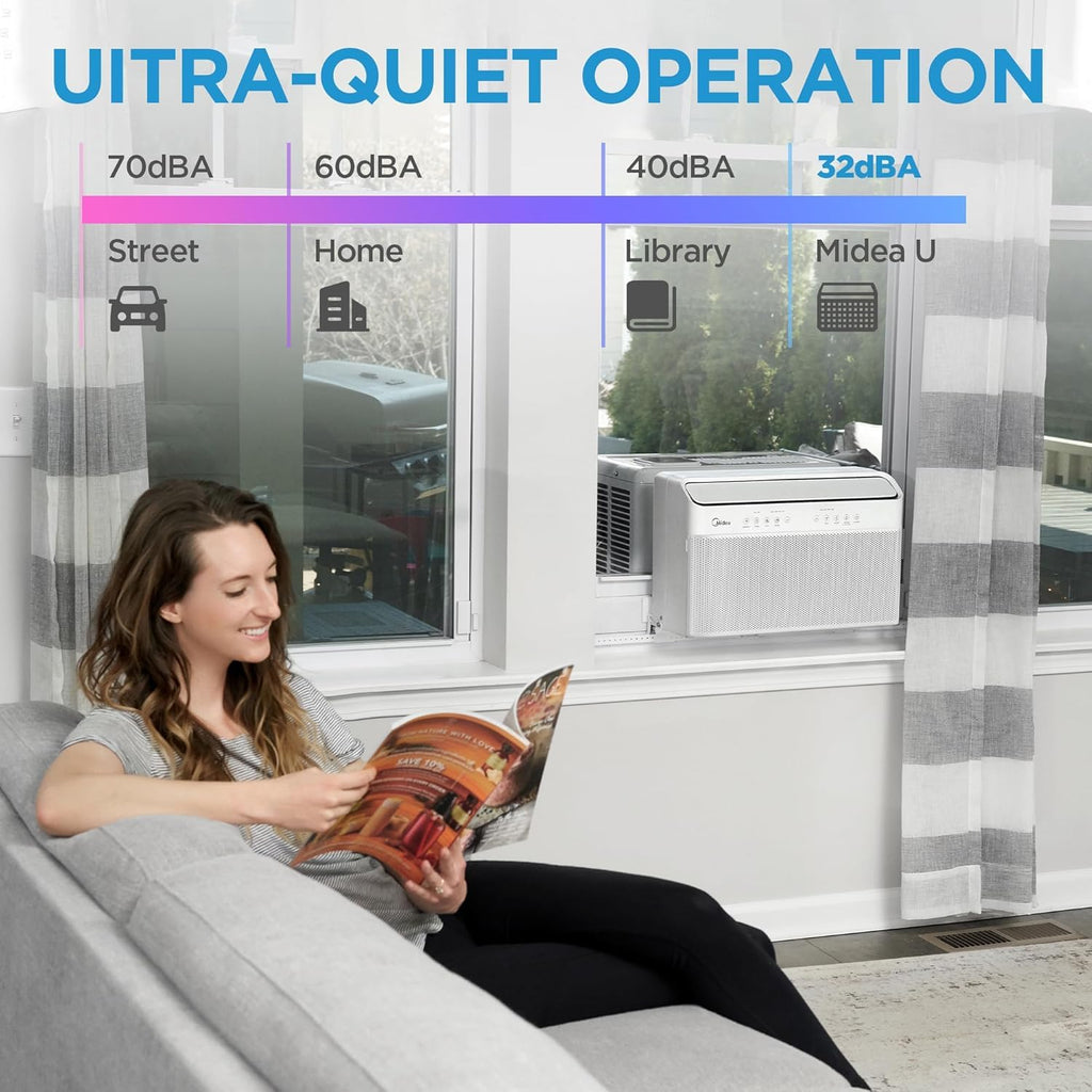 12,000 BTU U-Shaped Smart Inverter Window Air Conditioner Q59872