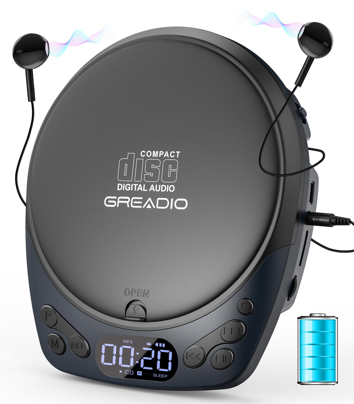 Portable CD Player with Headphones M960