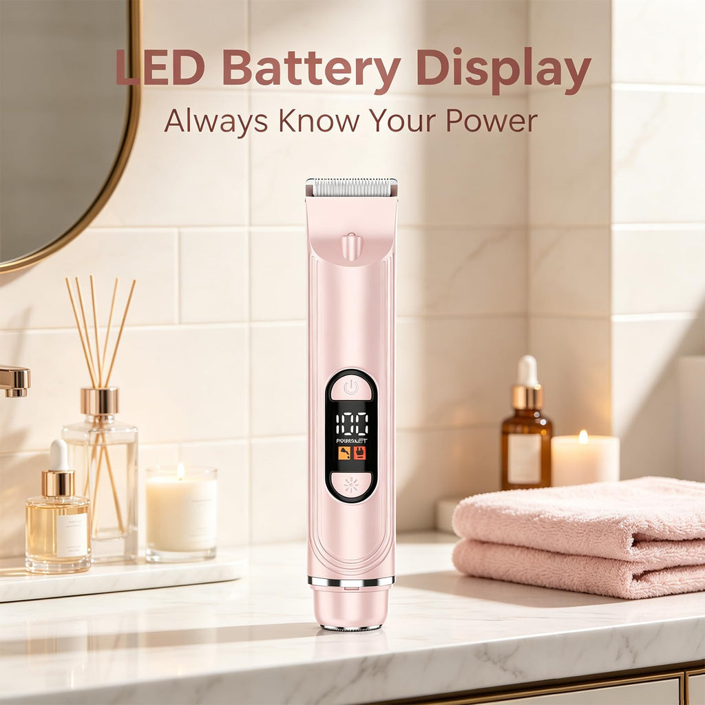 Waterproof Rechargeable Electric Razor with 2 Heads E121507