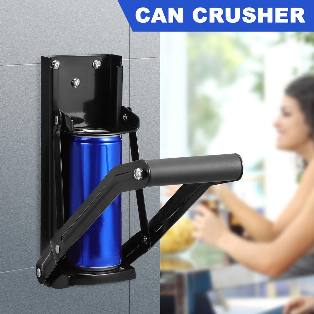 Wall Mounted Can Crusher with Folding Handle W661