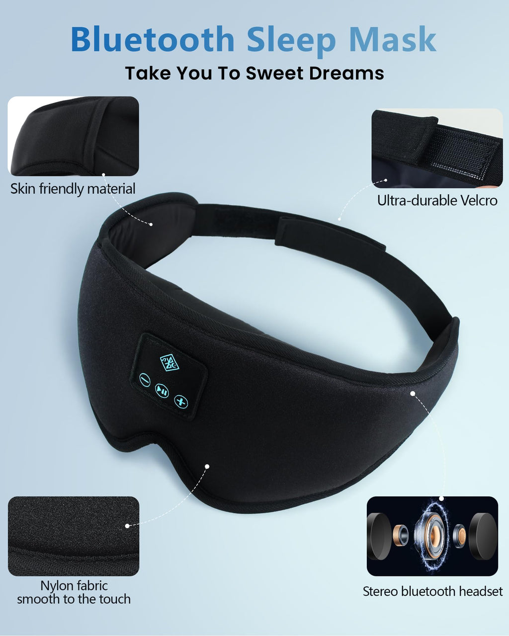 Bluetooth Sleep Mask Headphones R30487