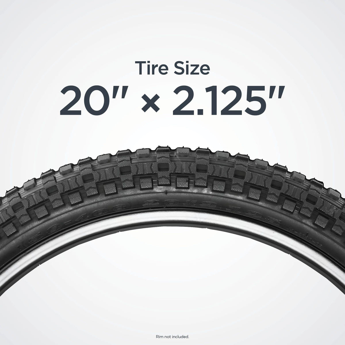 Black 20 x 2.12-Inch Bike Tire T16328
