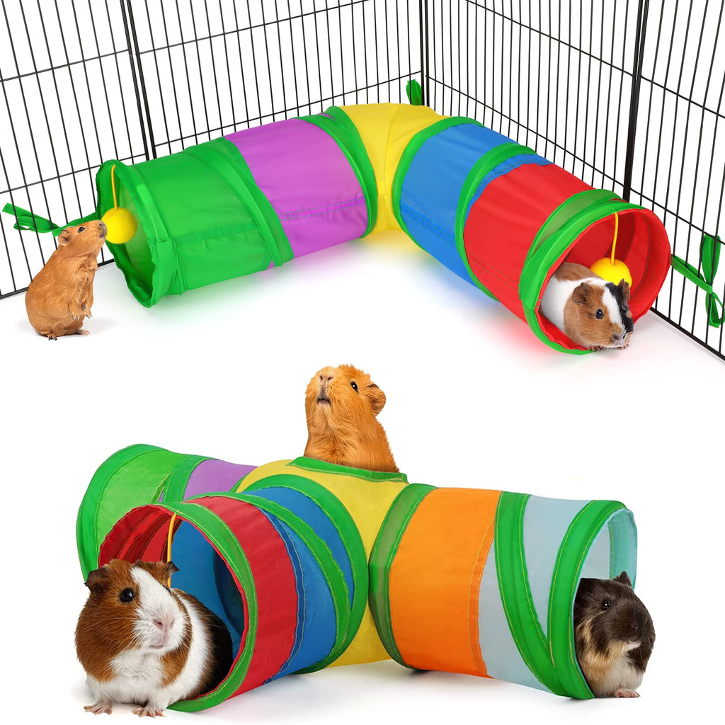 Guinea Pig Tunnels & Tubes Collapsible Small Animal Hideout Z396