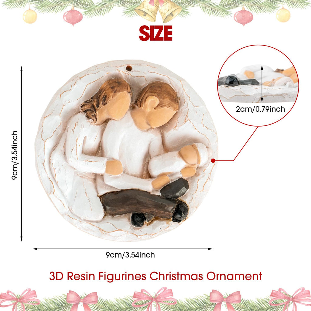 Baby First Christmas Ornament 2026 3D Resin Sculpture Y9698