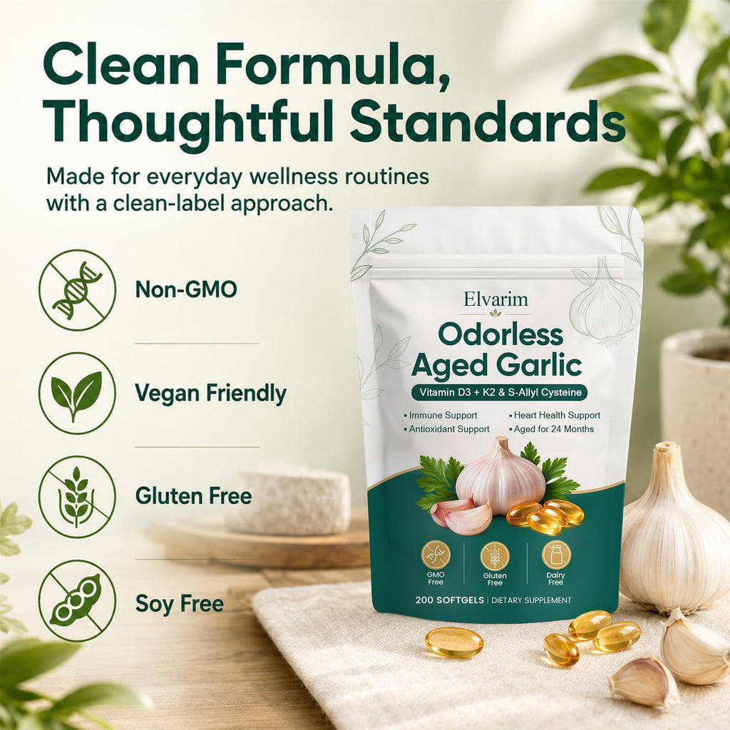 Odorless Garlic Capsules 7500mg 300 Softgels X26513