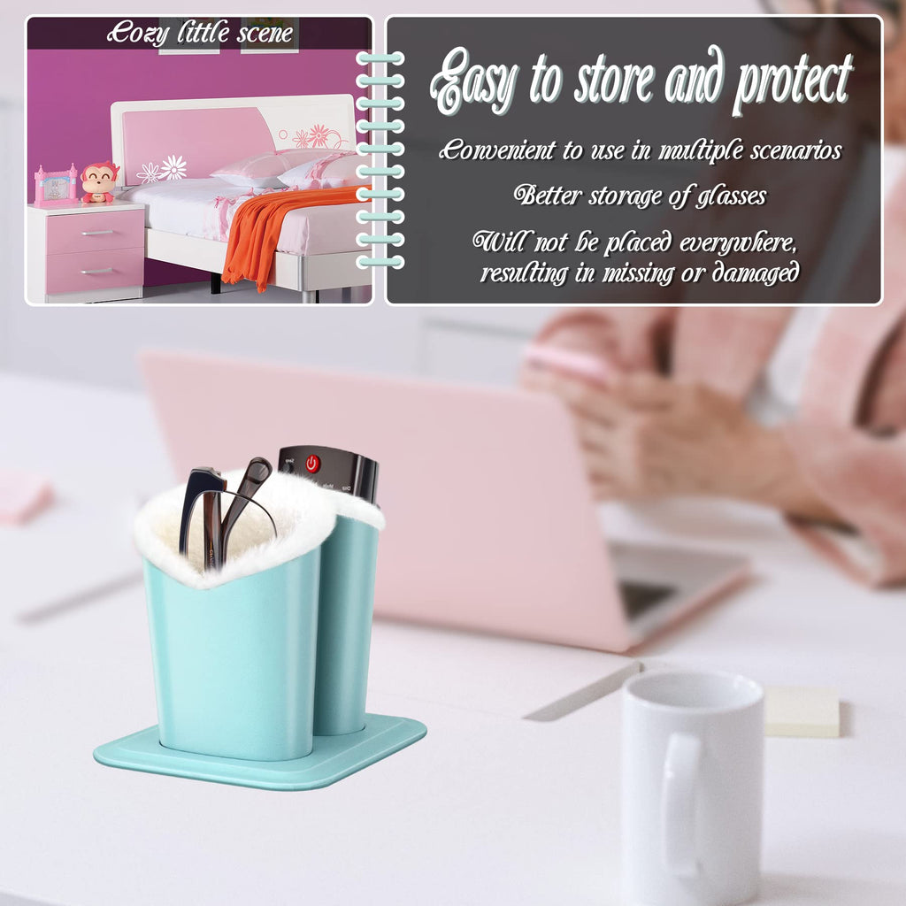 Double Eye Glass Holder Stands with Plush Lining E17963