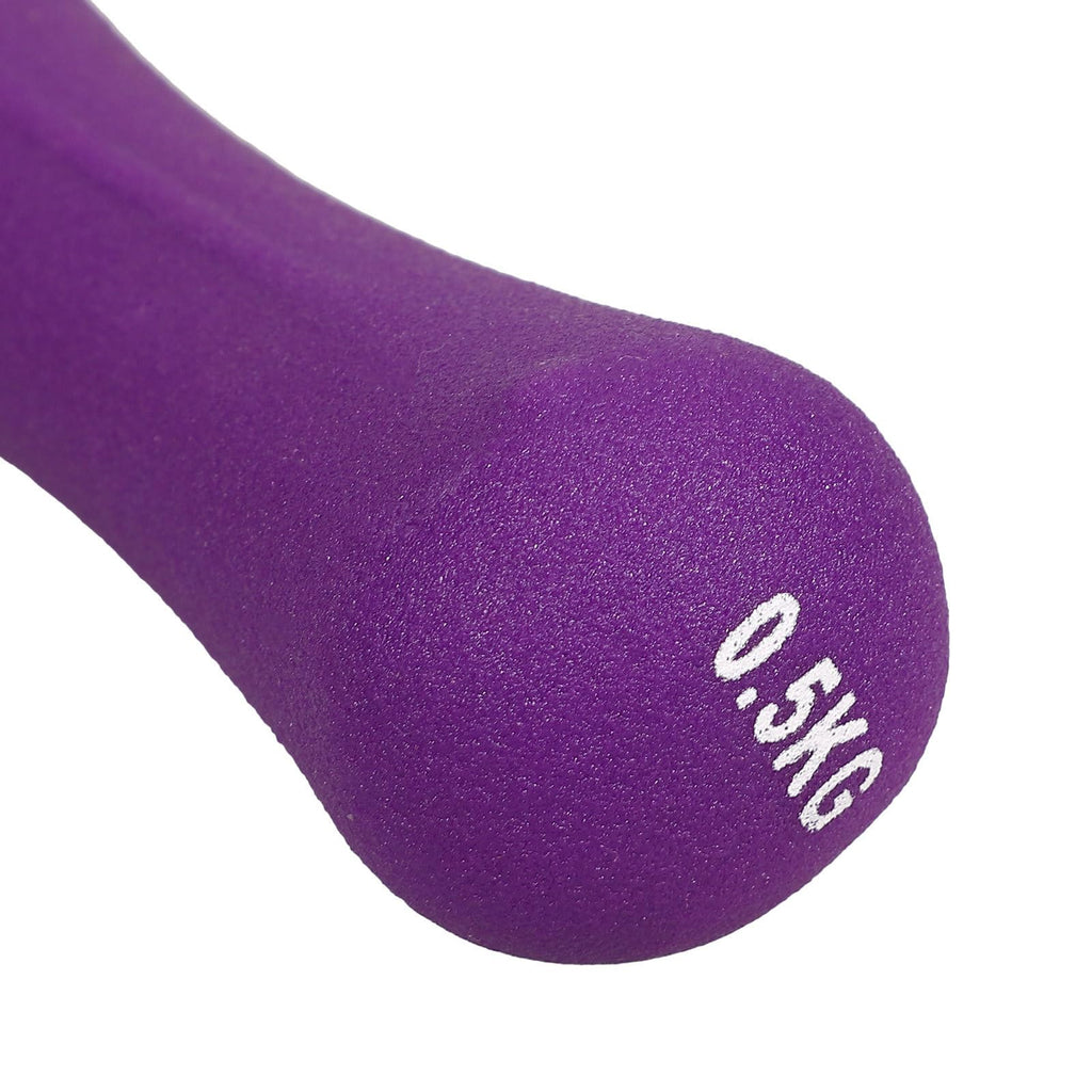 2pcs 0.5kg Neoprene Coated Bone-shaped Dumbbells D645748