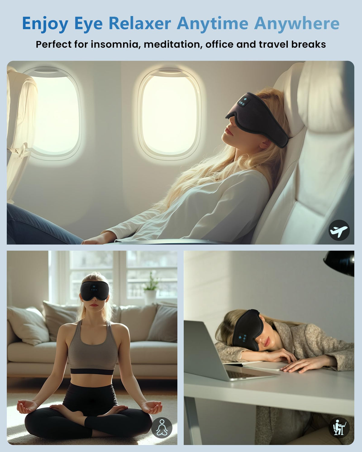 Bluetooth Sleep Mask Headphones R30487