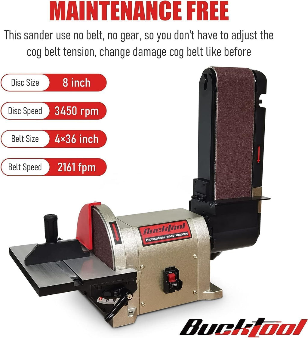 Belt Disc Sander with Rotating Base E964