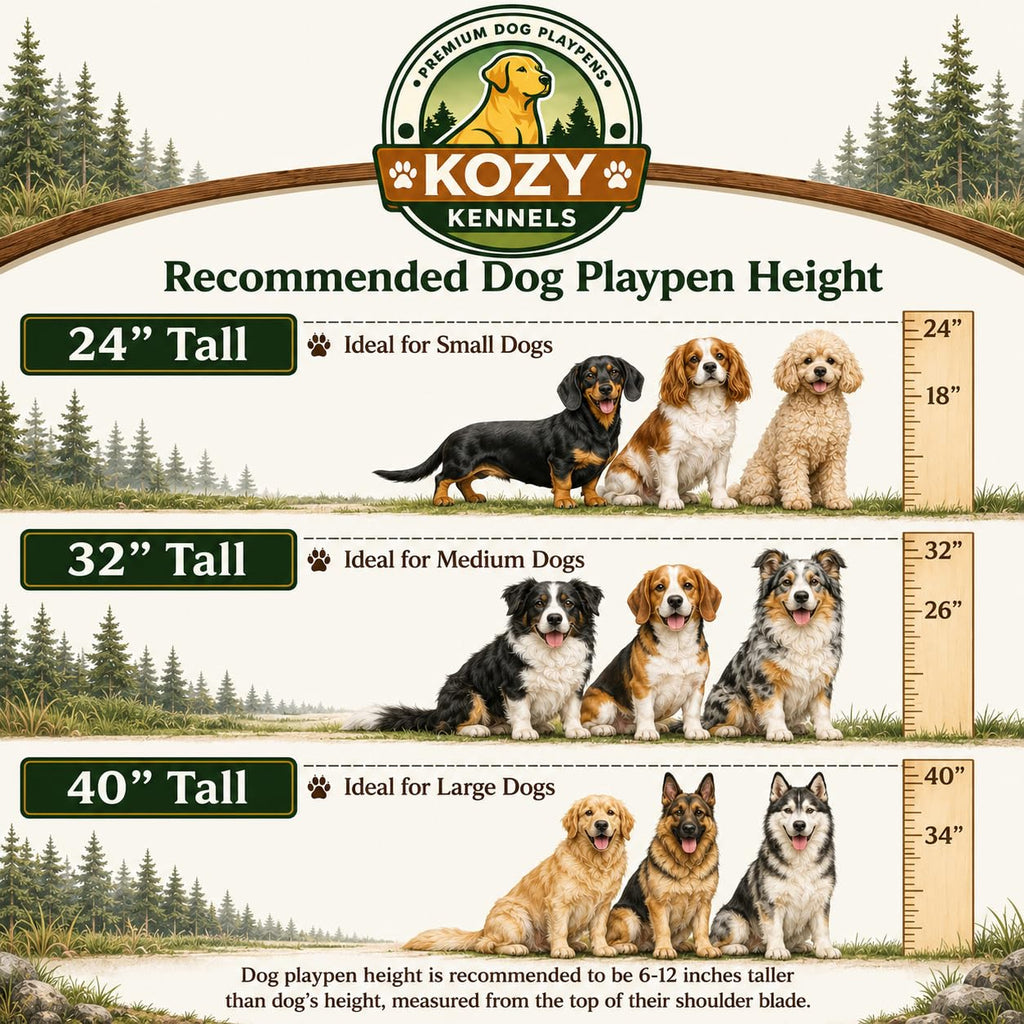 40'' 16 Panels Portable Dog Playpen T9672