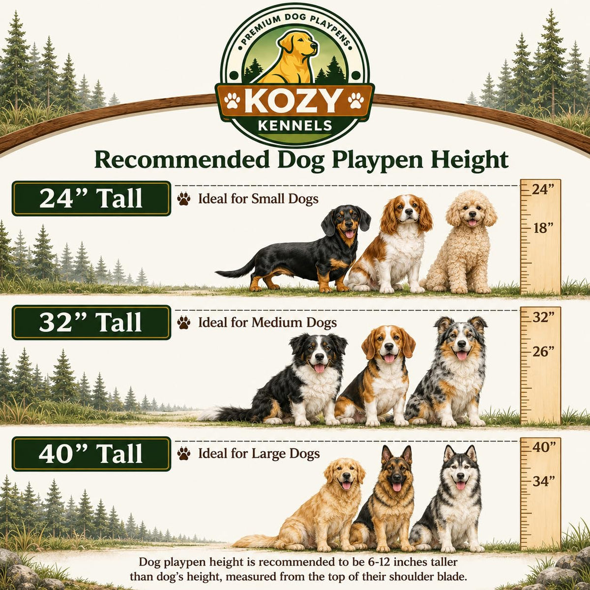 40'' 16 Panels Portable Dog Playpen T9672