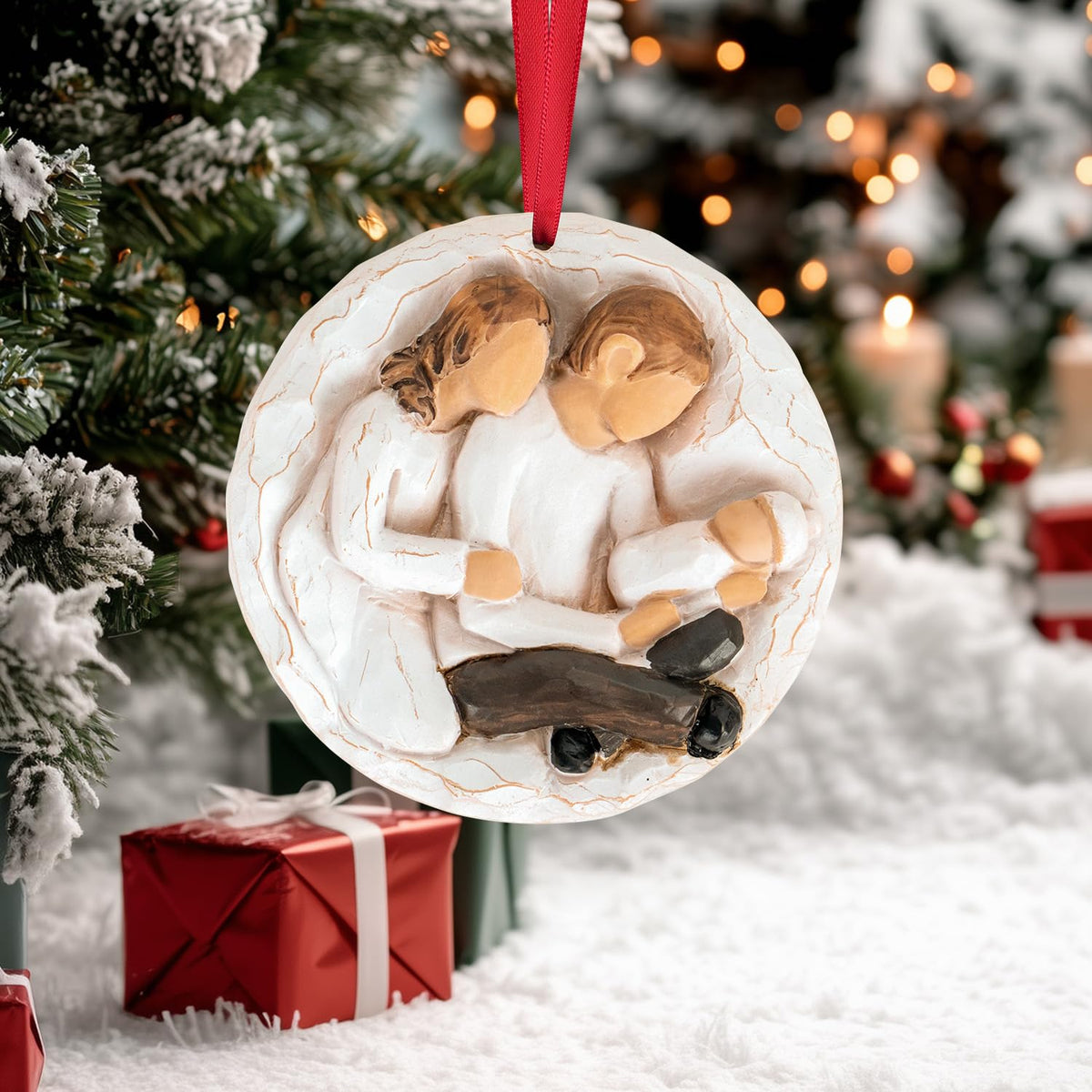 Baby First Christmas Ornament 2026 3D Resin Sculpture Y9698