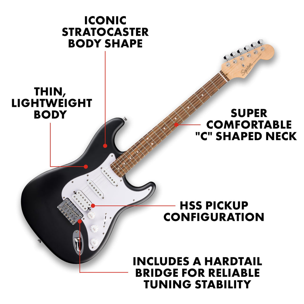 Black HSS Electric Guitar C20407
