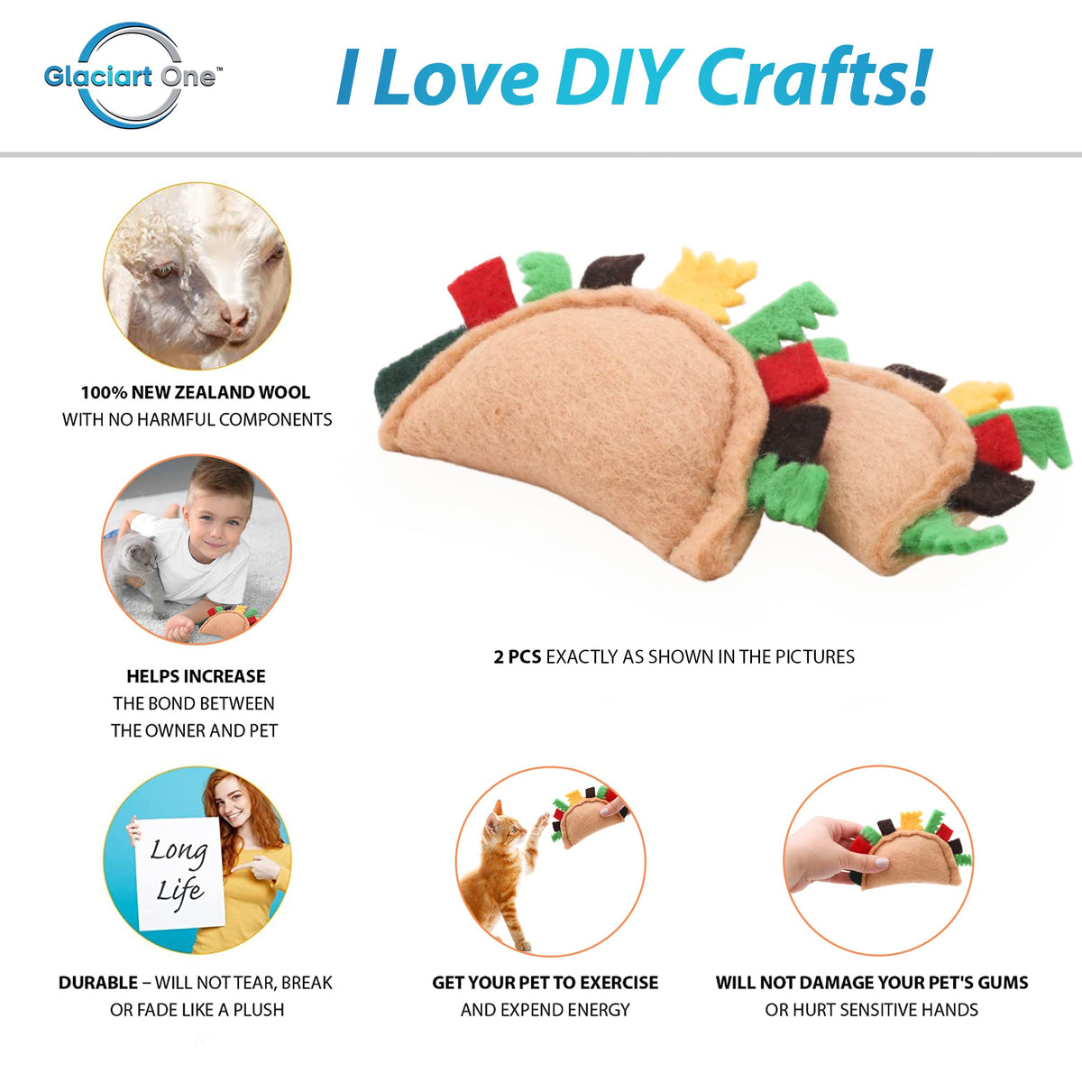 Felt Catnip Cat Toys 2 Pcs Q672