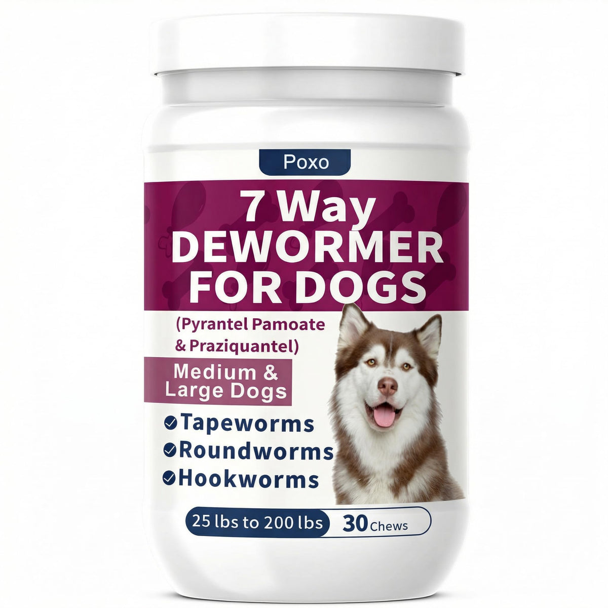 7-Way Dewormer for Dogs, 30 Tablets O15957