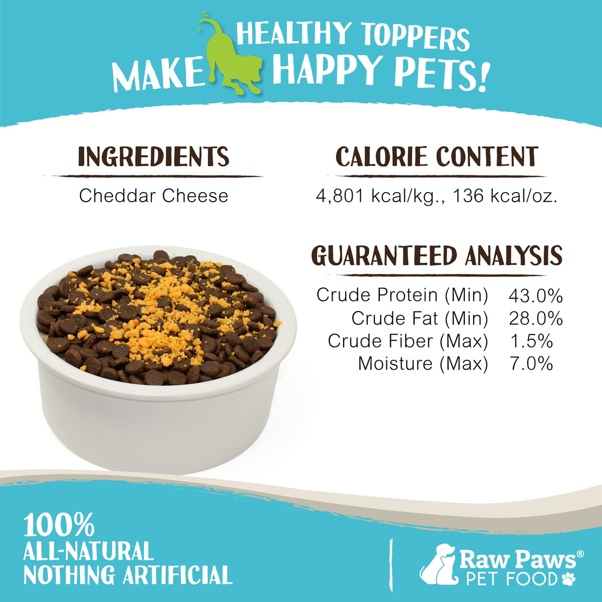 Freeze-Dried Cheese Pet Food Topper K1916