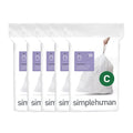 100 Count Drawstring Kitchen Trash Bags, 10-12 Liter, White L395