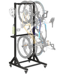 Freestanding Bike Storage Rack with Wheels for 3 Bikes C3648
