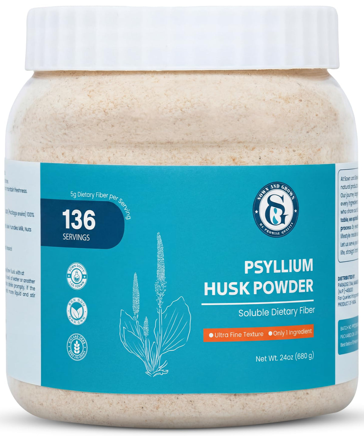 Psyllium Husk Powder 1.5lb X59416
