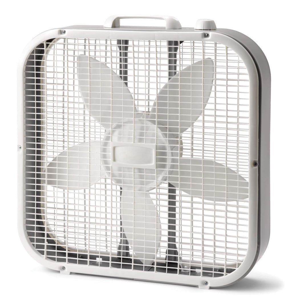 20" Weather Resistant Box Fan, 3-Speeds, White P724632